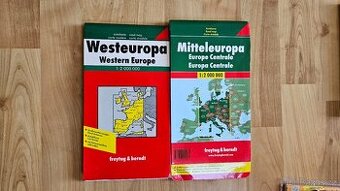 Automapy: Střední a Západní Evropa