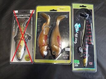 Gumové nástrahy na dravce