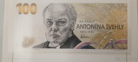 Bankovka 100kč Antonín Švehla 2022
