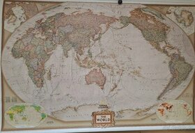 Nástěnná mapa svět velká politická - 1