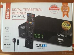 Prodám DVB T2 tuner EMOS EM 190-S - 1