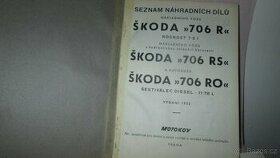 ŠKODA 706 RO,  Seznam náhradních dílú