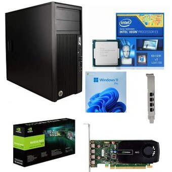 HP Z230 MT Workstation,32GB RAM,SSD 240GB,NVIDIA 510,záruka