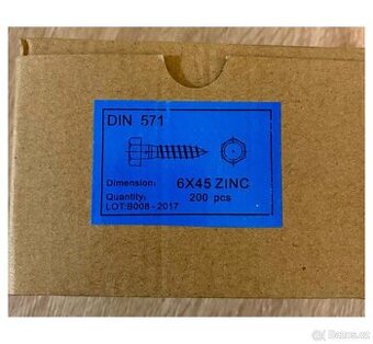 Vrut do dřeva 6x45 200ks - 1