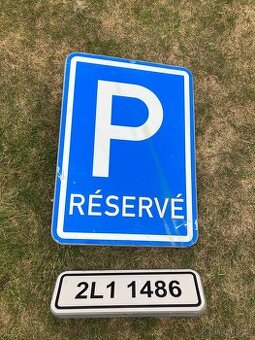Znacka P Reserve na sloup