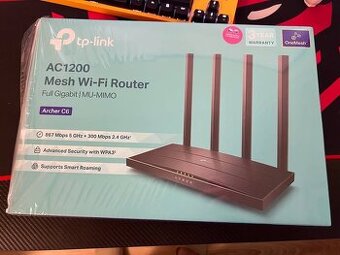 Prodám Wi-Fi router TP-Link Archer C6 (AC1200)