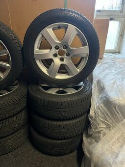 Alu kola Audi 5x112 r17 + zimní pneu