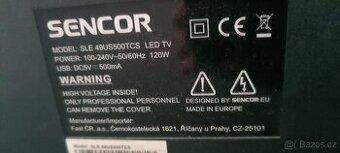 Led tv Sencor 123cm
