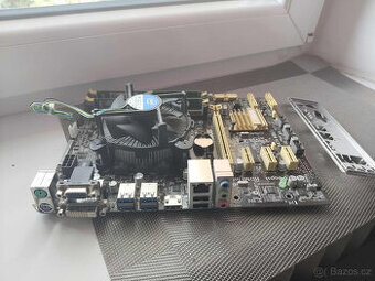 Asus H87M-E + Core i5 4670K + Chladič + 4Gb ddr3 ram