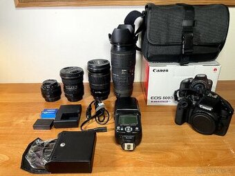 Canon EOS 800D + top objektivy + příslušenství