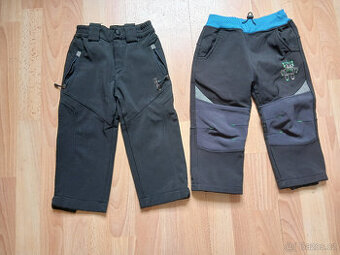 dětské softschelové kalhoty vel. 86, 92