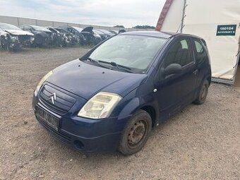 Citroen C2 1,1 BN 44KW HFX modrá prodám díly