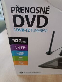 Přenosný DVD přehrávač s DVB - T2 tunerem