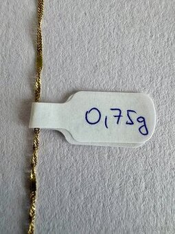 Zlatý náramek 14 K, 19 cm, 0,75 g