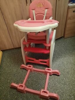 Krásná dětská krmící židlička 3v1