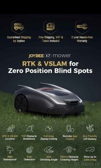NOVÝ Joybee K2, robotická sekačka na trávu s GPS
