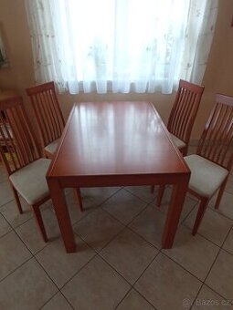 Jídelní stůl 120 rozkládací a židle