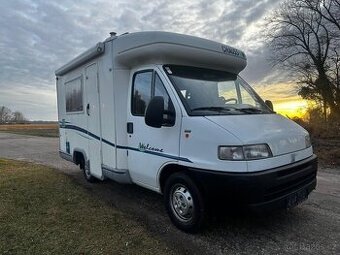 Fiat Ducato Dethleffs; nejkratší verze,(5m) sklápěcí postel