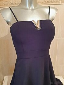 Tmavě modré šaty vel. S - nové.