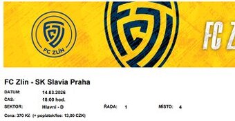 Prodej listku FC Zlin-Slavia Praha A tym