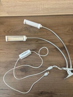 LED lampička s klipem USB