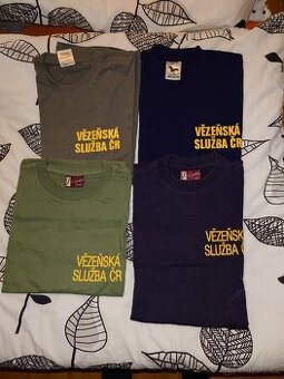 Trička Vězeňská služba vel xl, xxl, l