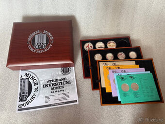 Etue pro stříbrné mince ČNB 200kč 500kč