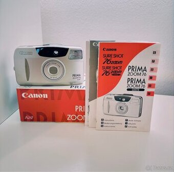 Nepoužitý Canon Prima Zoom 76 (AiAF) - s návodem a krabicí