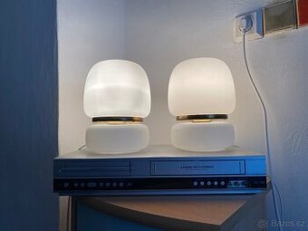 2 x retro lampička opálové sklo 70.léta