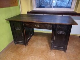Dřevěný stylový psací stůl do pracovny - 1