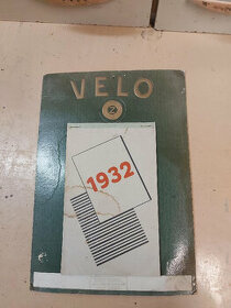Kalendář reklama 1932, Velo, Velociped,staré historické kolo - 1