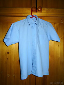 Světle modrá košile Items s krátkým rukávem vel. 116
