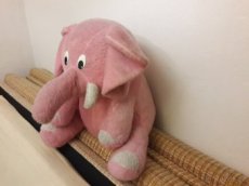 Velký růžový slon 60cm - 1