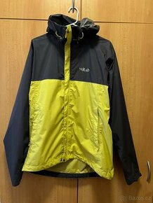 Nepromokavá bunda Rab Downpour Eco Jacket - graphene/zest
