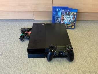 Sony PlayStation 4 500 GB + ovladač + 3 hry