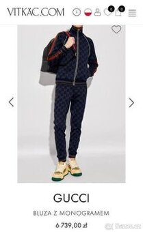 Sada teplákových souprav Gucci monogram