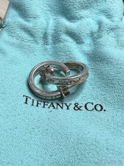 Tiffany&Co - stříbrné obručové náušnice - 1