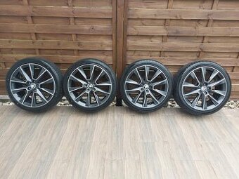 17" alu kola Škoda 5x100 model Savio +pneu 215/40 R 17