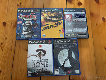 Hry na PS2 - Playstation 2 - Underworld, Driver, Crazy frog