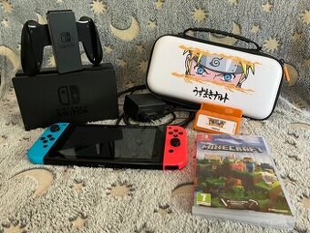 Nintendo Switch (Minecraft, Spyro + další hry na účtu)