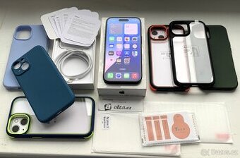 Apple Iphone 15 black 128GB + kupa příslušenství + 2r záruka