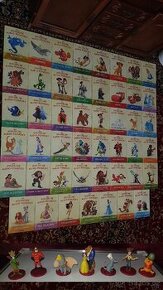 Dětské pohádkové knížky Disney - 47 ks bez CD + 7 figurek