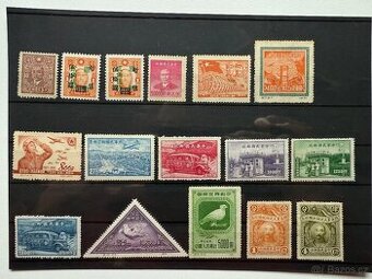 Poštovní známky Čína - sestavy známek na doplnění