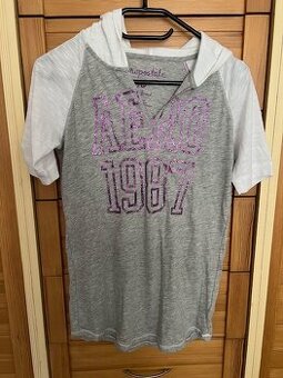 Dámské sportovní tričko s kapucou zn.Aeropostale,NOVÉ,vel.L