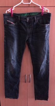 Pánské džíny Diesel - 36/32, černé. Různé oblečení.