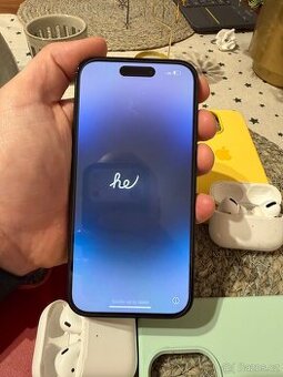 iPhone 14 pro 128GB CZ, bez škrábance, přisl