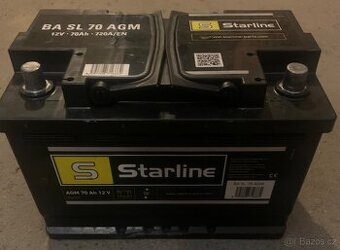 Autobaterie starline agm 70ah 12v