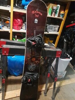 Snowboard Trans 157cm, Vázání Bent Metal