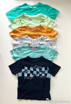 6x Trička s krátkým rukávem, vel. 110