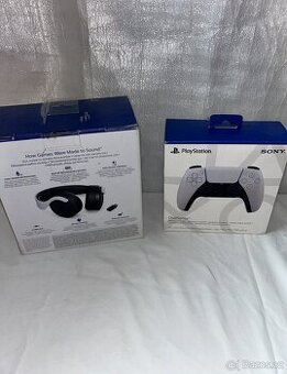 Ps5 ovladač , sluchátka 3D Pulse